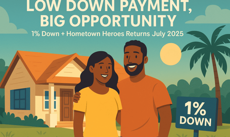 Unlock Your Dream Home in Tampa: No Down Payment Needed with Florida Hometown Heroes & 1% Down Programs!